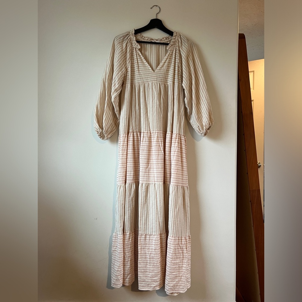 Mango maxi tiered dress